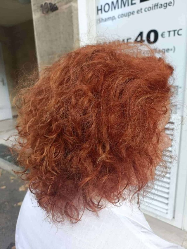 Cheveux roux coloriste aix-en-provence