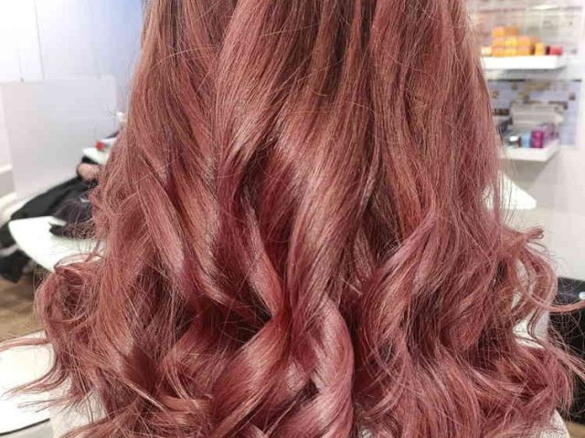 couleur rose poudre coiffeur aix coiffure mixte
