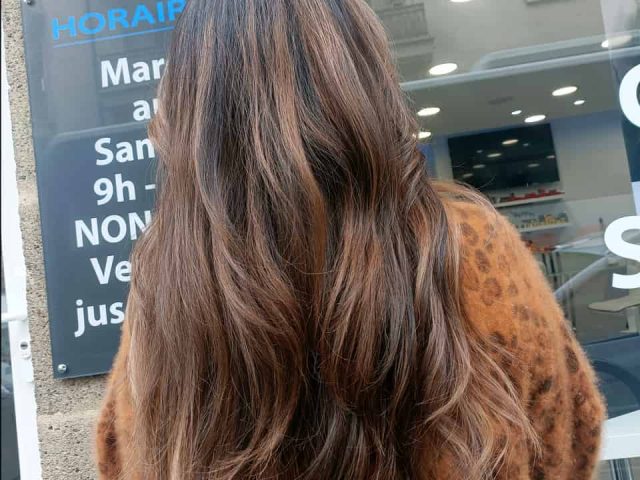 coiffeur coloriste aix en provence ombré hair caramel