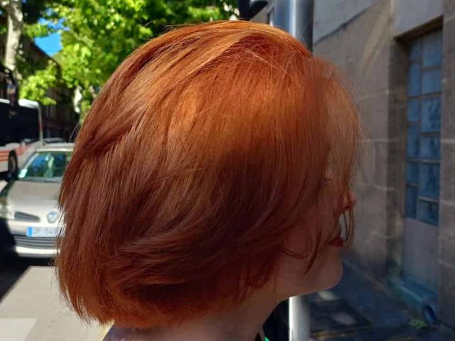 cheveux blond au roux coloriste aix en provence