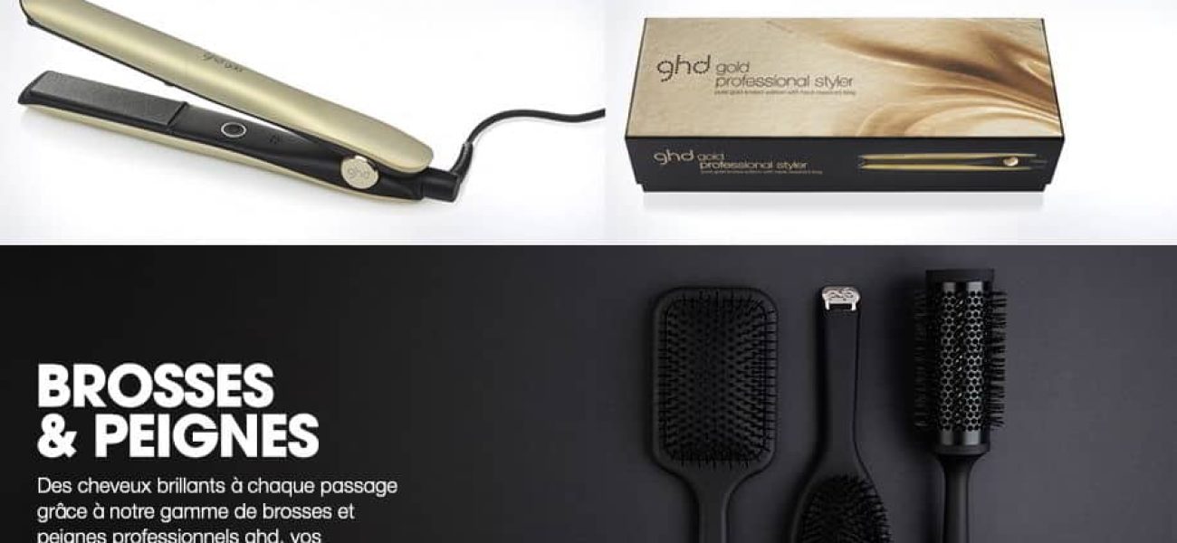 Lisseurs et brosses professionnels GHD, alchimie coiffure dépositaire agréé GHD